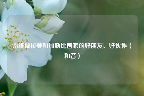 始终做拉美和加勒比国家的好朋友、好伙伴（和音）  第1张