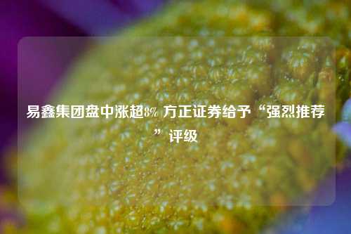 易鑫集团盘中涨超8% 方正证券给予“强烈推荐”评级  第1张