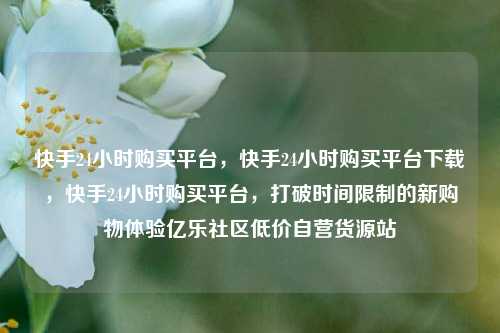 快手24小时购买平台，快手24小时购买平台下载	，快手24小时购买平台，打破时间限制的新购物体验亿乐社区低价自营货源站  第1张