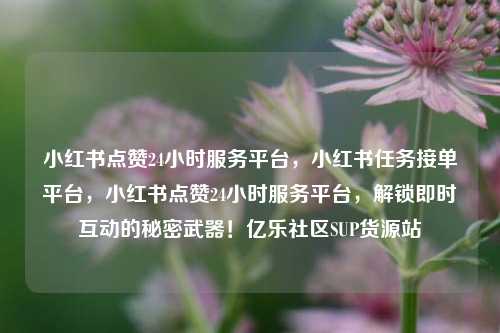 小红书点赞24小时服务平台	，小红书任务接单平台，小红书点赞24小时服务平台，解锁即时互动的秘密武器！亿乐社区SUP货源站  第1张